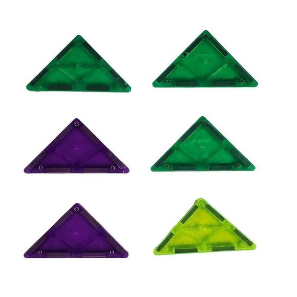 Lot of 21 Play Mags & Magformer Tiles Magnetic Shapes Building Blocks Learning - Picture 2 of 11